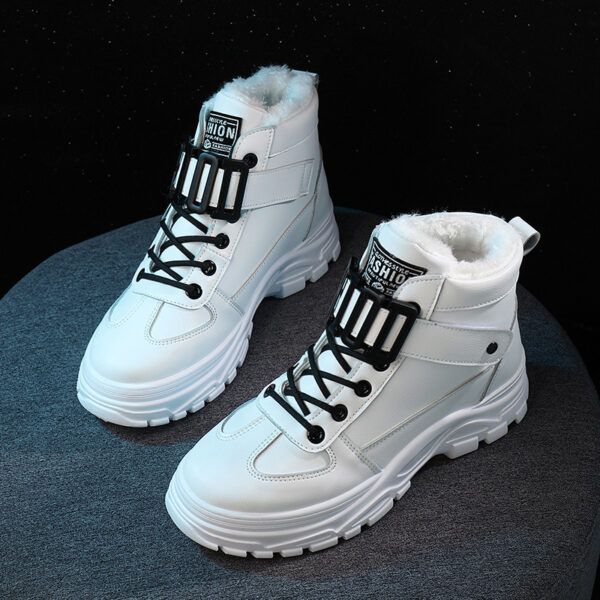 New trendy shoes women's shoes student two cotton shoes women - Image 3