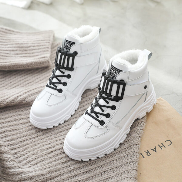 New trendy shoes women's shoes student two cotton shoes women - Image 5