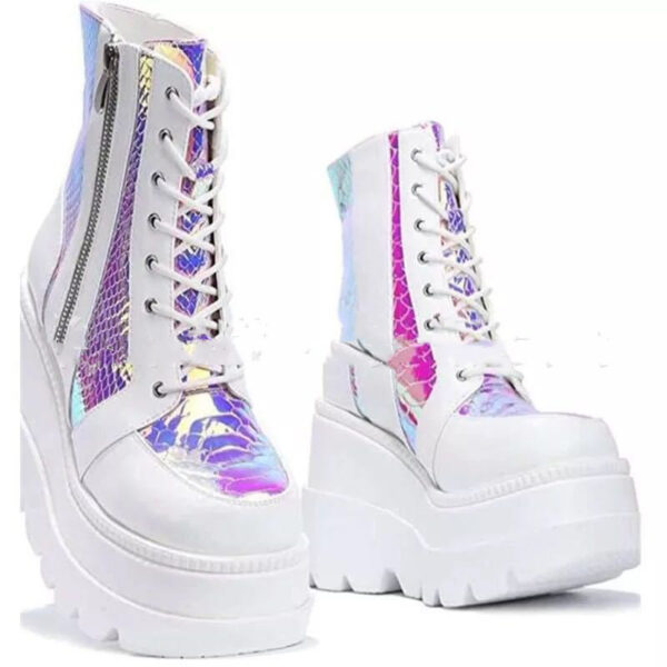 Platform Shoes Boots Women Winter Shoes Genuine Leather - Image 2