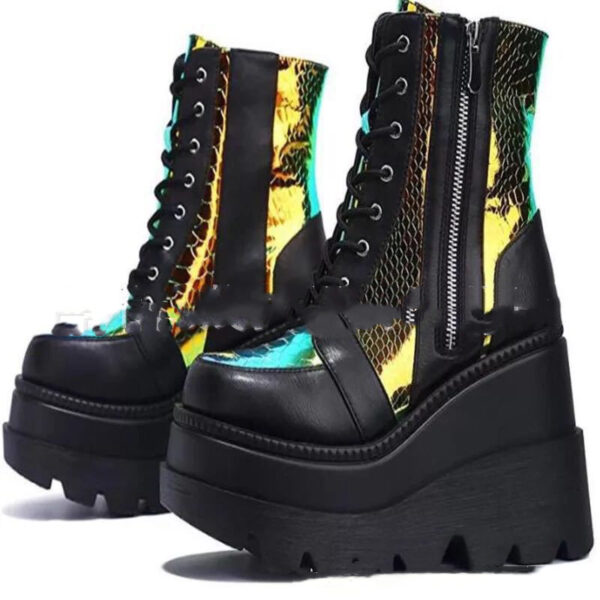 Platform Shoes Boots Women Winter Shoes Genuine Leather - Image 8